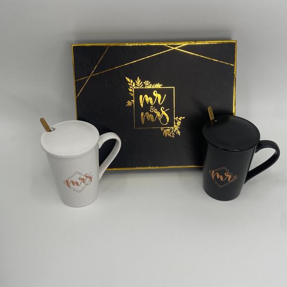 Kedrian Mr and Mrs Mug Set, Perfect Wedding Gift - Picture 3 of 6